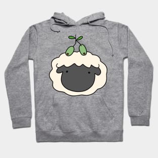 Olive Sheep Face Hoodie